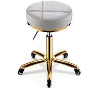 EXBERT Sgabello rotante Sgabello su ruote Sgabello da bellezza resistente Puleggia di sollevamento Rotante Salone di bellezza Manicurista Sedia da parrucchiere speciale di fascia alta Sgabello roto