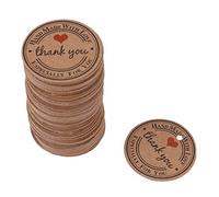 Exblue Linguetta dei Gioielli, 100 Pezzi Marrone Forma Rotonda Carta Kraft Abbigliamento Gioielli Prezzo da pagare bomboniera Regalo Dessert Tag Adatto per Progetto Fai da Te(2#)