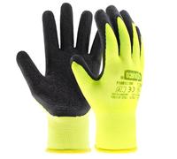 EXBRIECO, 12, 6, 3 o 1 Paio, Guanti Protettivi, Lavoro, Poliestere e Lattice, Leggeri, Resistenti all'Abrasione, per Giardinaggio, Riparazioni, Meccanica e Industriale. Guanti Donna e Uomo.