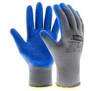 EXBRIECO, 12, 6, 3 o 1 Paio, Guanti Protettivi, Lavoro, Poliestere e Lattice, Leggeri, Resistenti all'Abrasione, per Giardinaggio, Riparazioni, Meccanica e Industriale. Guanti Donna e Uomo.