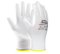 EXBRIECO, 12, 6 o 3 Paia, Guanti Protettivi, Guanti da Lavoro, DPI, Nylon e Poliuretano, Traspiranti, Resistenti allo Strappo, Durevoli, Leggeri, Resistenti all'abrasione, Giardinaggio, Riparazioni.