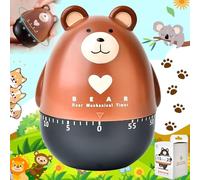 Exbrith 1 Pezzi Manuale Mini Allarme Di Cottura Timer, Portable Conto Alla Rovescia, Orso Timer Meccanico, per Cucinare, Mascherare, Cuocere al Forno, Fare Sport, Imparare