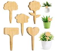 Exbrith 40 Etichette per pianta Giardino, Targhette T-Tipo, Bambù Etichette, Mini Targhette, Cartellini Ecologici, per Vasi Fiori Verdure