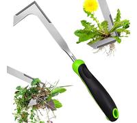 Exbrith Estirpatore Erbacce Manuale, Strumento Rimozione Erbacce Acciaio Inox, Raschietto per Erbacce a Manico Lungo per Rimuovere Erbacce e Muschio, Coltello per Erbacce per Scavare