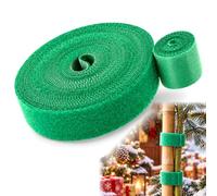 Exbrith Ghirlanda natalizia da 12 mm e 20 m, legami verdi per decorazioni natalizie, nastro verde per piante, per Natale, Halloween, feste, cortile, parete, porta, decorazione esterna
