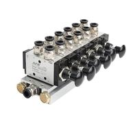 EXBWXNIL 4R210-08 2F-10F Valvola Manuale 2 Vie 5 Posizioni Interruttore Pneumatico Push And Pull della valvola direzionale Collettore valvola di Combinazione(10 in 8 out)