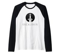 Excalibur La Spada Leggendaria nella Pietra di Re Artù 5 Maglia con Maniche Raglan