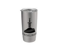 Excalibur La spada leggendaria nella pietra di Re Artù Bicchiere termico in acciaio inox doppia parete