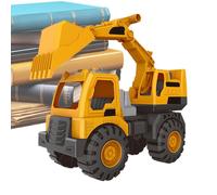 Excavator Digger, Large Precision Sand Toy Vehicle, Heavy-Duty Construction Truck with Tools for Kids, Indoor Outdoor Play, Sandbox, Beach, Backyard, Pretend Game, 1 Piece