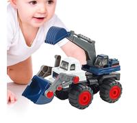 Excavator Toy Model, Bulldozer Vehicle Figure, Engineering Theme, Collectible Construction, Die-Cast Machine Toy, Interactive Educational plaything for Kids Game