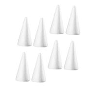 EXCEART 1 Set Cono di Schiuma Filtri Gomma da Masticare Forme di Schiuma Pre Giocattoli per Giocattoli Fornitura Fai da Te per Giocattolo Educativo Bianca 8 Pezzi