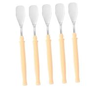 EXCEART 1 Set Spatola D'arte Spatola Per Pittura Raschietto Di Miscelazione Della Pittura Accessorio Per La Miscelazione Dei Colori Pittura A Olio Pallet Acciaio Inossidabile 5 Pz