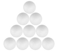 Exceart, 10 palline di polistirolo per Natale, decorazioni fai da te, per colorazioni, composizioni floreali, progetti artistici, decorazioni natalizie, 7 cm