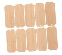 EXCEART 10 Pezzi Bambù Rettangolari Grezzi per Segnalibri Materiale in Bambù Liscio e Resistente per Decorazioni Te Autunnali e Feste