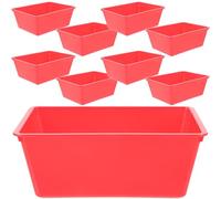 EXCEART 10 Pezzi Cesto Porta Monete da Gioco Rosso in Plastica Pratico | Contenitore per Raccolta Monete da Gioco, senza Bave, Sicuro e Comodo, Uso Quotidiano