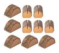 EXCEART 10 Pezzi Clip Portafoto in Legno Color caffè per Cartoline e Memo | Base Solida, Forma Semplice, Elegante Aspetto, Comodo da Riporre, per Camera e Sala Riunioni
