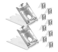 EXCEART 10 Pezzi Di Clip Per Mensole In Argento Staffe Per Mensole Clip Per Frigorifero In Acciaio Inossidabile Per Camper