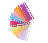 EXCEART 10 Pezzi di Portafilo in Plastica Colorata per Ricamo Organizzatore di Fili da Cucito Piastra di Avvolgimento del Filo Facile da Usare per Progetti Artigianali