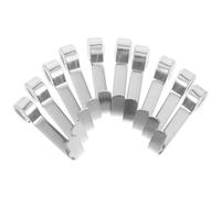 EXCEART 10 Pezzi Ganci per Tenda Doccia in Acciaio Inox, Resistenti | Uso Versatile in Cucina e Bagno, senza Foratura, per Utensili e Asciugamani, Stile Semplice