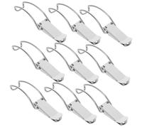 EXCEART 10pezzi Chiusure Inossidabile Per Scatole Cerniere Per Contenitori Adatte Per Scatole Toolboxes e Coperchi Secchi Design Resistente e Duraturo
