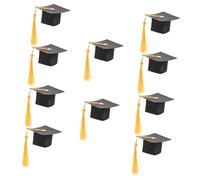 EXCEART 10pezzi Mini Cappelli di Laurea Toppers per Torte da Decorazioni per Feste di Laurea e Eventi Accessori per Celebrare Successo Accademico e Rendere Uniche Le tue FESTIVITÀ