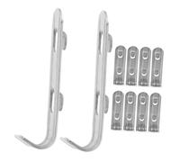 EXCEART 10pezzi Supporti Per Ripiani Congelatore Acciaio Inossidabile Clip Per Frigorifero e Congelatore Facili Da Installare e Resistente Per Armadi e Ripiani Bevande