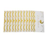 EXCEART 12 Pezzi Buste per Denaro Eid Mubarak 18x8,9 Cm in Carta Tema Ramadan e Mezzaluna Crescente, Porta Biglietti e Soldi per Celebrazioni Eid, Set Leggero e Resistente per Feste