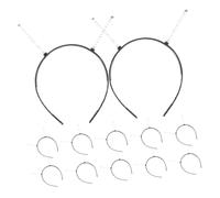 EXCEART 12pezzi Fascia Per in Artificiale Cerchietto Per Fai Te Kit Per Realizzare Cerchietti Per Feste