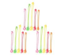 EXCEART 15 Pezzi Bande Elastiche in Silicone per Scatole Bento, Cinghie di Fissaggio Elastiche Facili da Usare, Multifunzione per Cucina e Conservazione Alimenti