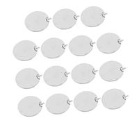 EXCEART 15 Pezzi Ciondoli in Acciaio Inossidabile Levigato Targhette Rotonde Vuote per Incisione Charms Metallici Leggeri e Resistenti per Bracciali e Collane Fai da Te
