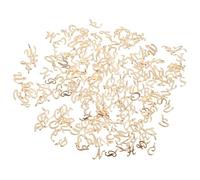 EXCEART 156 pezzi ciondolo lettera lettera alfabeto in metallo charm A-S charm charm ABC distanziatore perline per fai da te collana bracciale gioielli gioielli oro