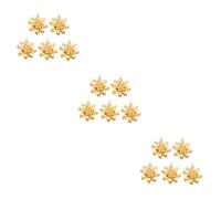 EXCEART 15pezzi Ciondoli Fiori Lega Per Creazioni Di Gioielli Pendenti Per Orecchini e Bracciali Fai Te Accessori Eleganti Per Artigianato e Decorazioni