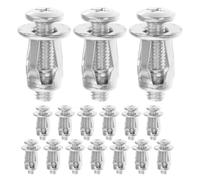 EXCEART 16 Pezzi Ancoraggio a Parete Cava M6 X 25mm, Fissaggio Rapido in | Colore Argento, per Hobby e Riparazioni Domestiche, Tenuta Sicura, Funzione Versatile