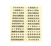 EXCEART 1pezzi Nastro Adesivo Per Chitarra Corde Adesivo Per Note Sulla Tastiera Per Scale Di Chitarra Per Principianti Acustica Ed Elettrica