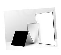 EXCEART 1pezzi Riflettore Fotografico in Cartone Formato Pannello Riflettente Pieghevole Lato e Argentato Per Riempimento e Riflessi Accessorio Per Nature Morte e Fotografia Da Tavolo