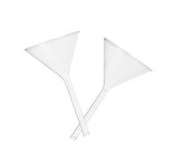 EXCEART 2 Pezzi Imbuto a Collo Breve in Vetro Trasparente Resistente Agli Shock Termici e Chimici per Trasferire Liquidi ed Essenze in Piccole Bottiglie