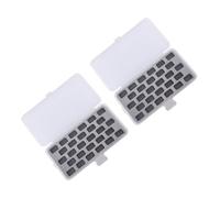 EXCEART 2 Pezzi Scatola Porta Bobine per Macchine da Cucire in Plastica con 28 Scomparti e Spugna Fissa, Organizer Trasparente per Bobine di Filo, per Cucito a Casa e Viaggio