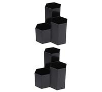 EXCEART 2 Pz Arredamento Del Tavolo Di Vanità Topper Da Scrivania Organizzatore Di Penne Reggimensola Scatola Portaoggetti Astuccio Penne Alunno Forniture Per Ufficio Metallo