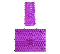 EXCEART 2 Pz Tappetini Per Digitopressione Tappetino Per Massaggio Gambe Tappetino Per Digitopressione Per i Piedi Massaggiatore Piedi Pianta Del Piede Viola Tappetino Da Bagno