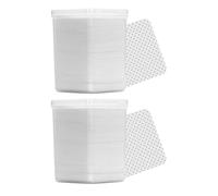 EXCEART 2 Scatole Dischetti Cotone per Pulizia Colla Ciglia e Unghie, | Fibra Chimica e Tessuto Non Tessuto, Uso in Salone e Manicure, per Bocca Flacone Colla