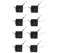 EXCEART 2 Set Movimento Dell'orologio da Parete al Quarzo Meccanismo Parti Movimento Dell'orologio Silenzioso Accessorio Orologio Movimento Muto Timbracartellini Nero Plastica 4 Pezzi*2