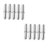 EXCEART 2 Set Nucleo della Scatola del Tessuto Asta Piccolo Toilet Paper Holder Portarotolo Bagno Porta Carta Igienica Porta Carta Igienica per Bagno Cromatura Silver 5 Pezzi * 2