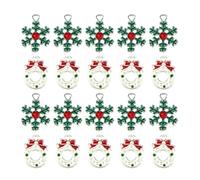 EXCEART 20 Pezzi Ciondoli Natalizi Fai in Lega per Collane e Cavigliere | Accessori Classici per Scrapbooking e Gioielli, per Ragazze e Amiche, per Creare Composizioni Festive