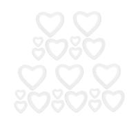 EXCEART 20 Pezzi Cuori in Schiuma Bianchi Non Verniciati Set 4 Dimensioni Assortite 4,5-13,5 Cm per Decorazioni Fai da Te Matrimonio Casa e Ghirlande Romantiche