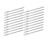 EXCEART 20 Pezzi Infilatore di Metallo per Coulisse Argento in Ferro, Strumento Ergonomico per Elastici, per Cucito Domestico e Professionale, Aumenta Produttività Artigianale