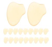 EXCEART 20 Pezzi Piastra Gua Sha Curva in Acrilico Beige, Compatta | Finitura Opaca, Scorrimento Liscio e Antiscivolo, Sicura sulla Pelle, Pratica in Viaggio
