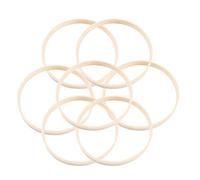 EXCEART 20 Pz Anelli di Legno Cerchi Corona di bambù Anelli macramè Acchiappasogni Cerchio Floreale Cerchio per Fai da Te Mestiere Appeso a Parete Lavoro Manuale Appendiabiti per Piante 20 Cm