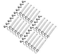 EXCEART 20 Set Rivetti per Ventagli Pieghevoli in Acciaio Inox, Set | Finitura Argentata, Anello Integrato, per Ventagli di Bambù e Carta, Assortiti