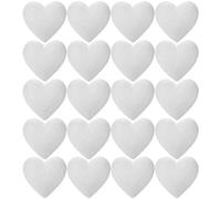 EXCEART 20 sfere in polistirolo a forma di cuore in polistirolo, per modellare il fai da te, San Valentino, Natale, matrimonio, decorazione da tavolo, 5 cm