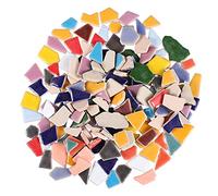 EXCEART 200G di Ceramica Mosaico di Piastrelle di Mosaico in Ceramica Pezzi Chip Piastrelle in Pezzi Smaltate per' Artigianato Fai da Te di Pietra